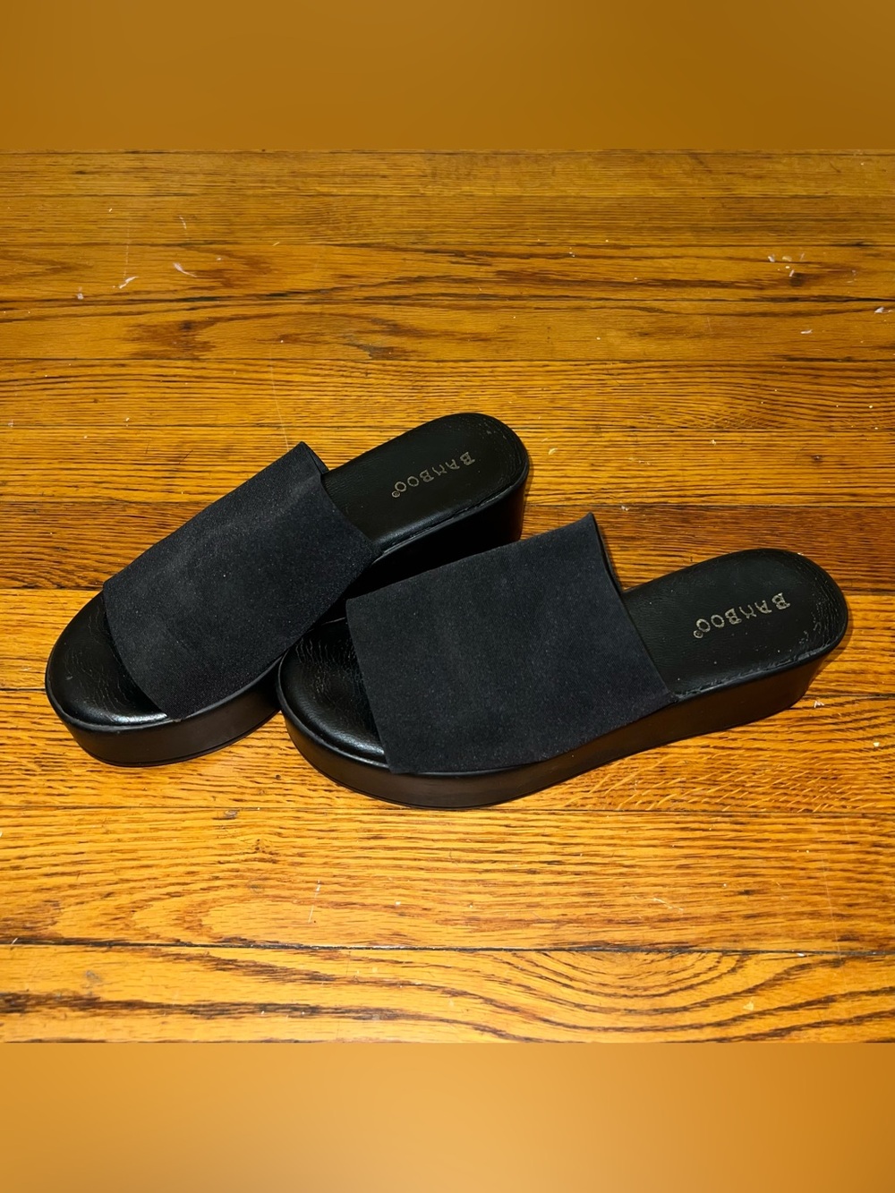 90s/y2k black platform sandals